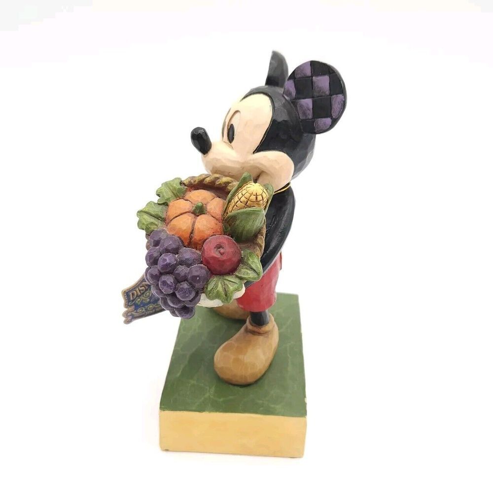 Disney Showcase Jim Shore Enesco Mickey Mouse Bountiful Blessings 4046029 Autumn - Picture 4 of 6